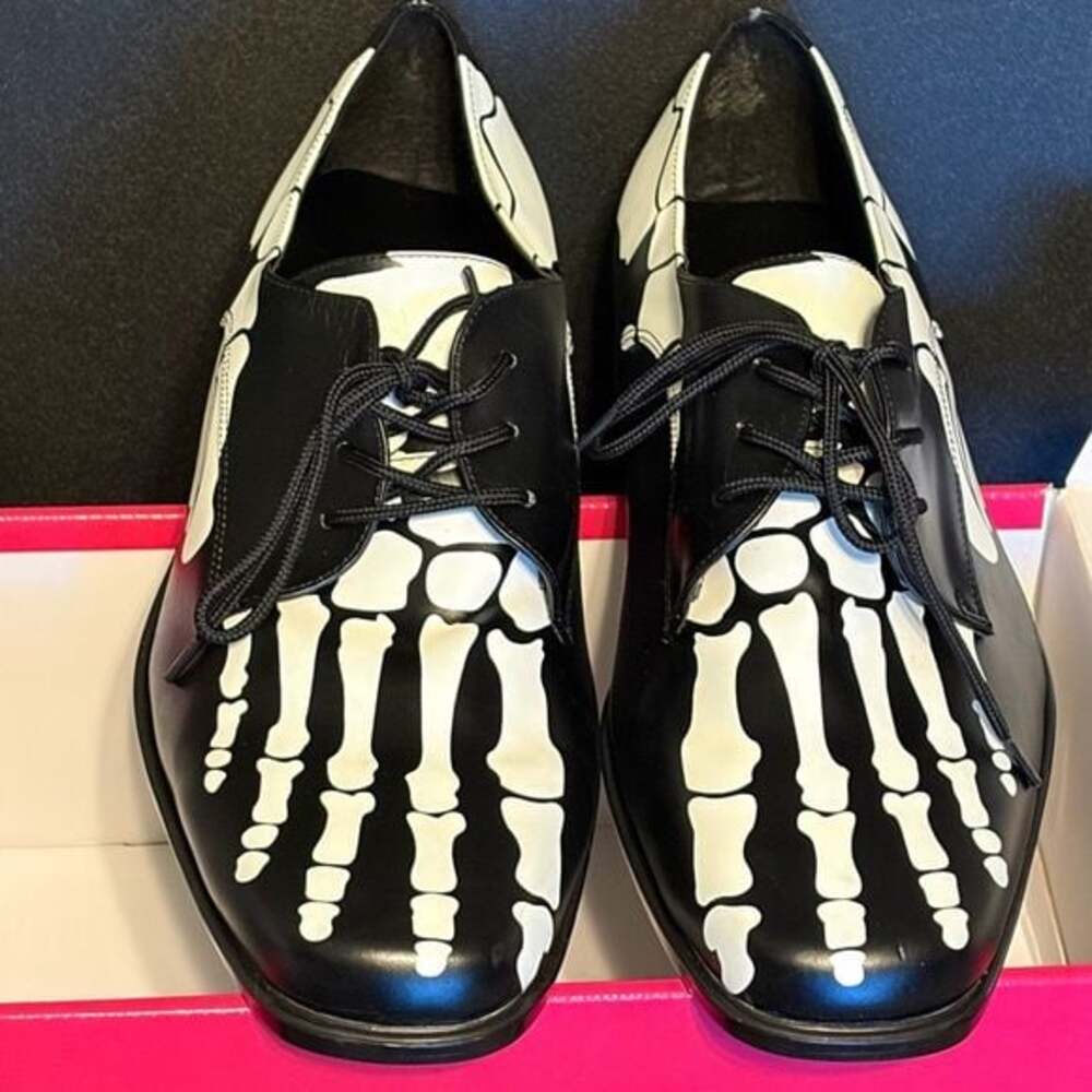 Funtasma Black and White Skeleton Oxfords